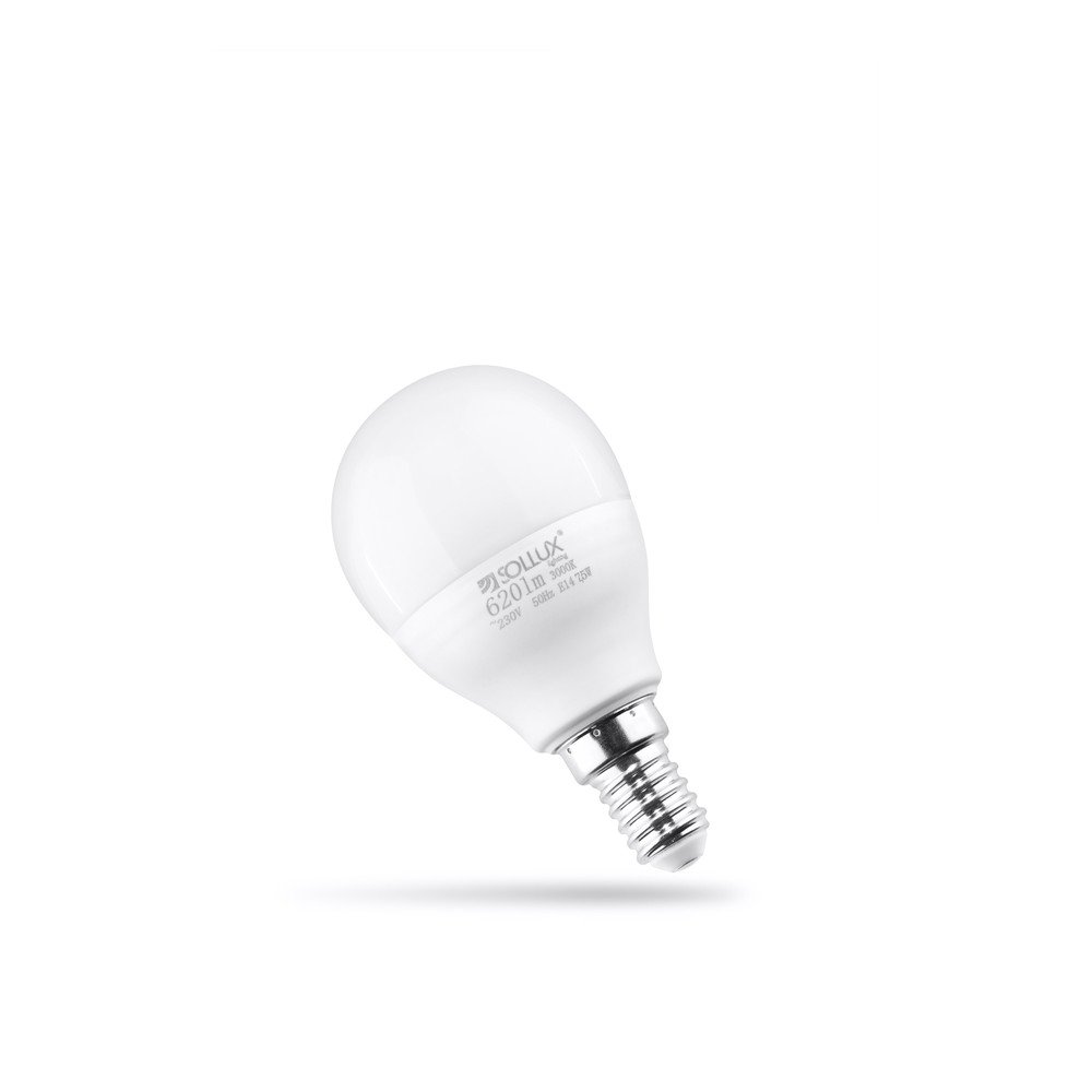 Meleg fehér LED izzó E14, 7,5 W  Sollux