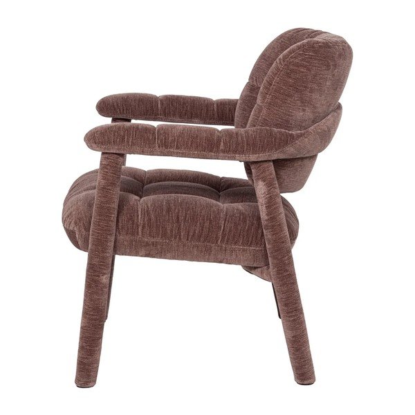 Törtrózsaszín zsenília fotel Loom – WOOOD-image-4