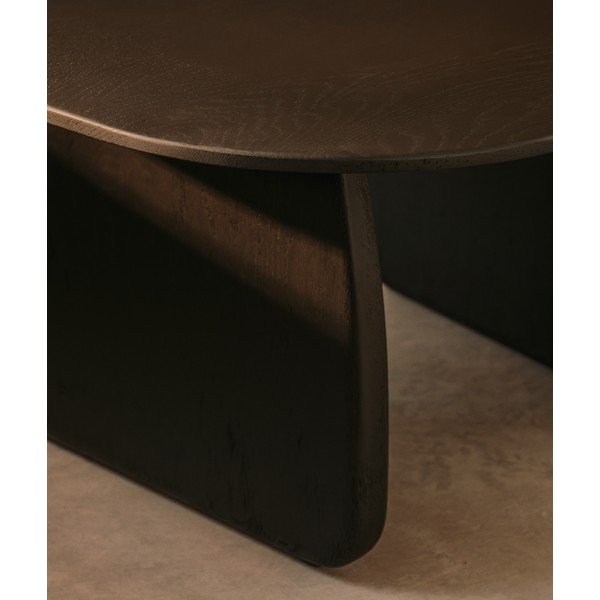Tölgyfa tárolóasztal 70x71 cm Pirita – Kave Home-image-2