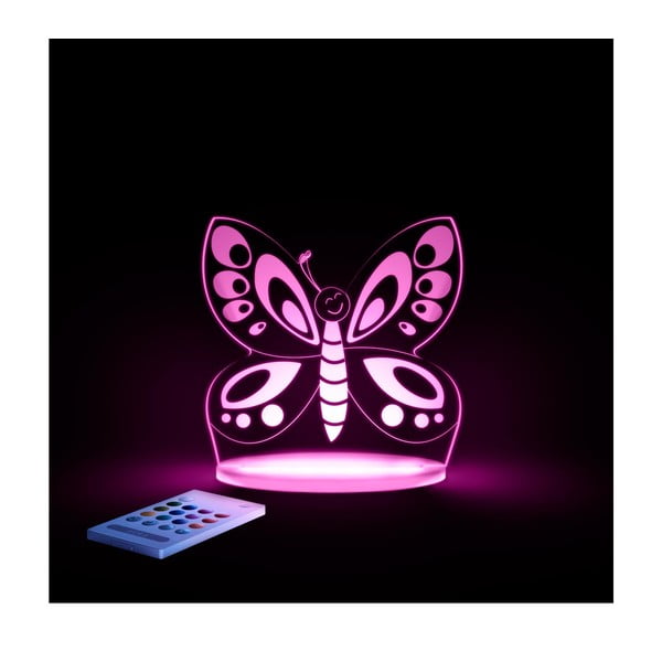 Butterfly LED éjjeli lámpa gyerekeknek - Aloka