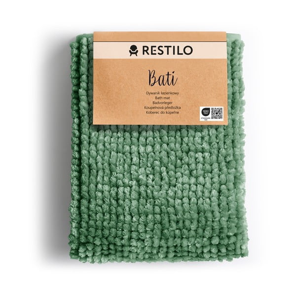 Zöld fürdőszobai kilépő 70x120 cm Bati – Restilo