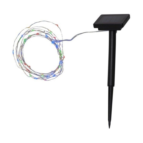 Dew Drop kültéri napelemes LED fényfüzér színes diódákkal, hosszúság 5 m - Star Trading