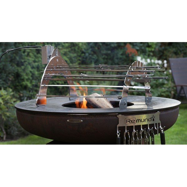 Rozsdamentes acél grillnyárs szett 3 db-os Rotisserie – Remundi-image-3