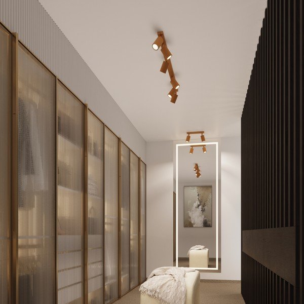 Aranyszínű spotlámpa 6,5x30 cm Gleam – Sollux-image-2