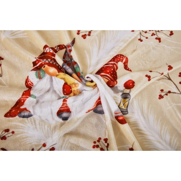 Világosbarna egyszemélyes mikroplüss ágyneműhuzat 140x200 cm Goblin – My House-image-1