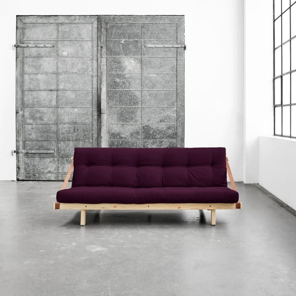 Jump Natural/Purple Plum kinyitható kanapéágy - Karup
