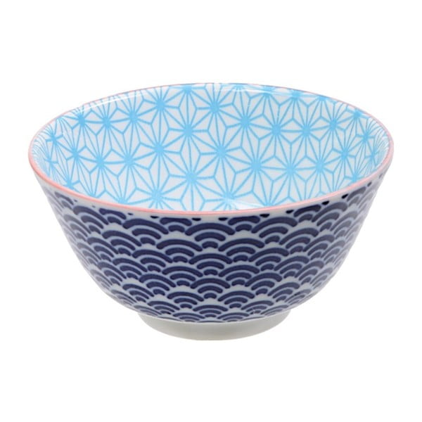 Star kék porcelán tál, ø 12 cm - Tokyo Design Studio