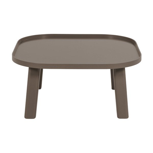 Barna MDF kerek dohányzóasztal ø 80 cm Mosa – WOOOD-image-3