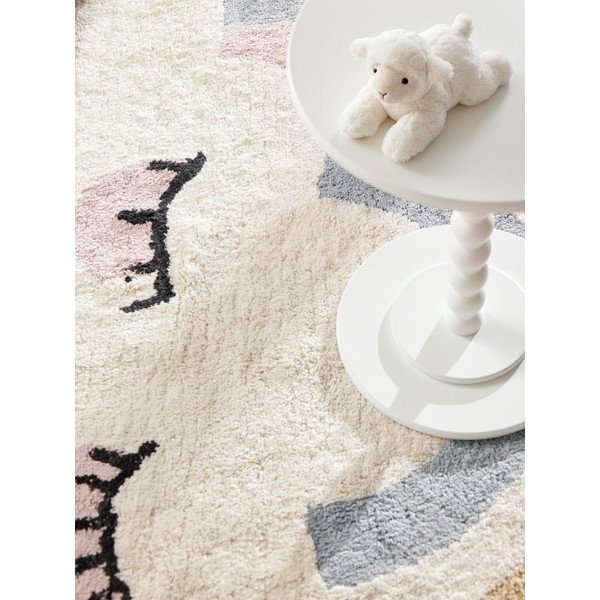 Krémszínű mosható-kézi szövésű pamut gyerek szőnyeg 140x200 cm Snuggle Nappi – Hanse Home-image-4