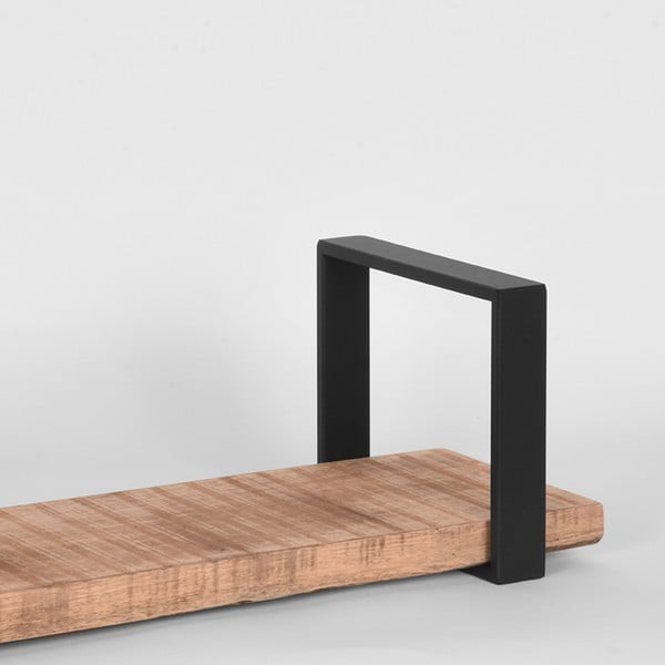 Fekete mangófa fali polc 60 cm Slam – LABEL51-image-2