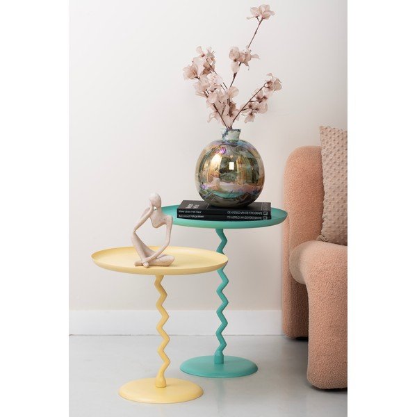 Fém kerek tárolóasztal ø 40 cm Zig Zag – Leitmotiv-image-1