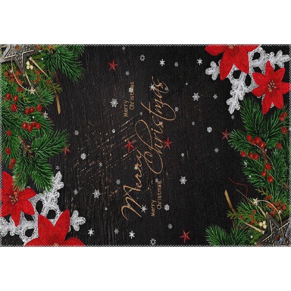 Christmas Period Black Sign szőnyeg, 50 x 80 cm - Vitaus