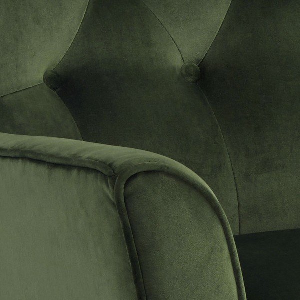 Bodiva sötétzöld bársony karosszék - Actona-image-3
