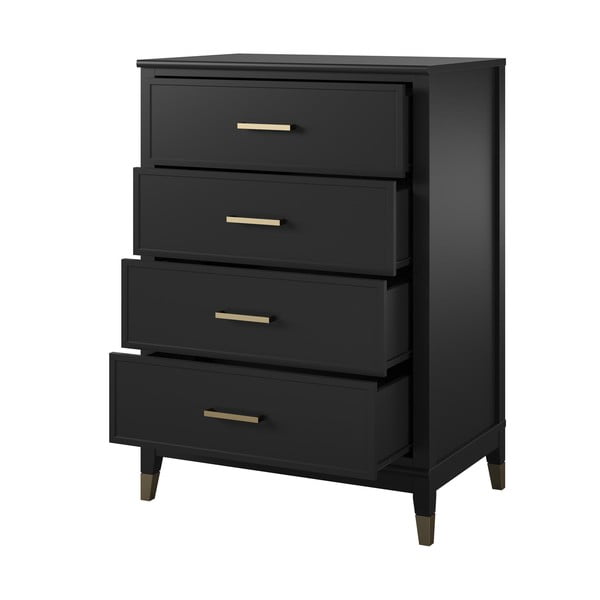 Westerleigh fekete komód, 75 x 106 cm - CosmoLiving by Cosmopolitan-image-3