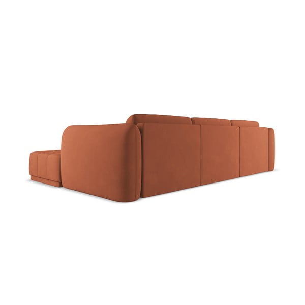 Narancssárga sarokkanapé (jobb oldali) Hoku – Makamii-image-2