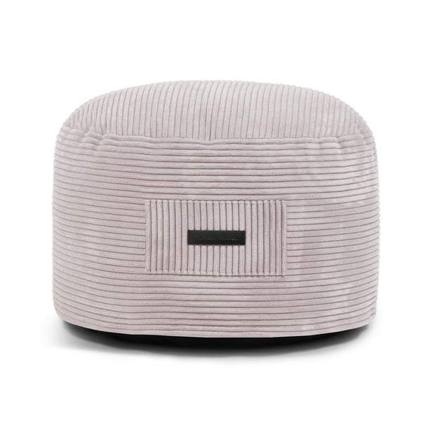 Világosszürke kordbársony puff Om 60 – SLOWDOWN