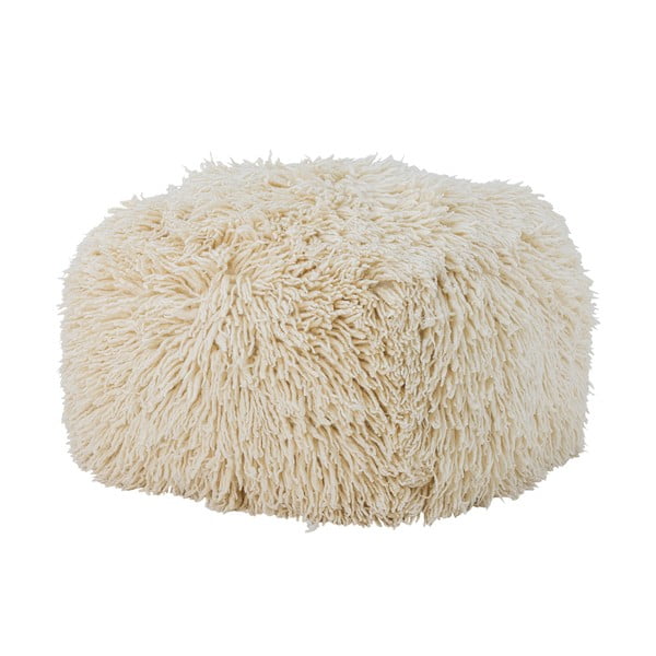 Krémszínű gyapjú puff Lomba – Bloomingville-image-2