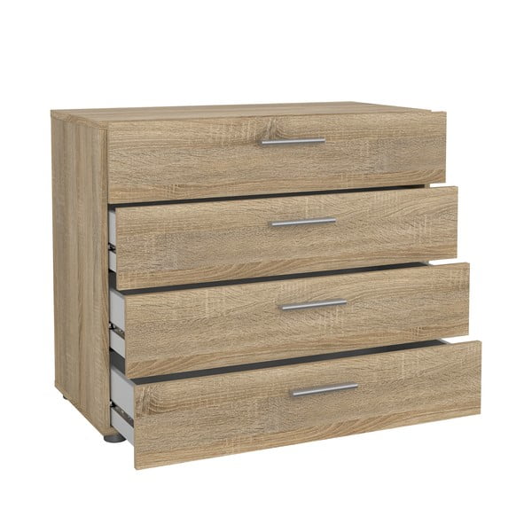 Pepe komód tölgyfa dekorral, 80 x 68 cm - Tvilum-image-3