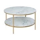 Alisma fehér kerek dohányzóasztal, ⌀ 80 cm - Actona
