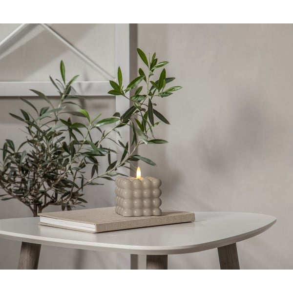 Flamme Dot bézs LED viaszgyertya, magasság 9,5 cm - Star Trading-image-2