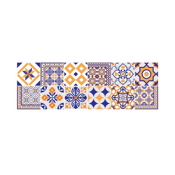 Alenna 12 részes dekorációs falmatrica szett, 20 x 20 cm - Ambiance-image-1