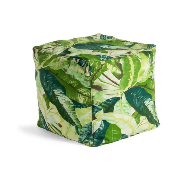 Tropical zöld puff, 45 x 45 cm - La Forma