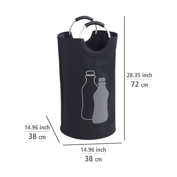 Fekete szemetes üvegpalackokhoz - Wenko-image-2