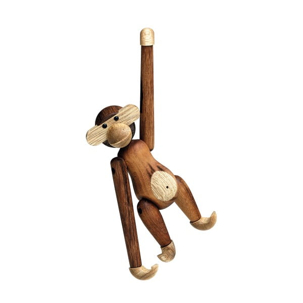 Bojesen Denmark Monkey Teak dekorációs figura tömör fából - Kay-image-3