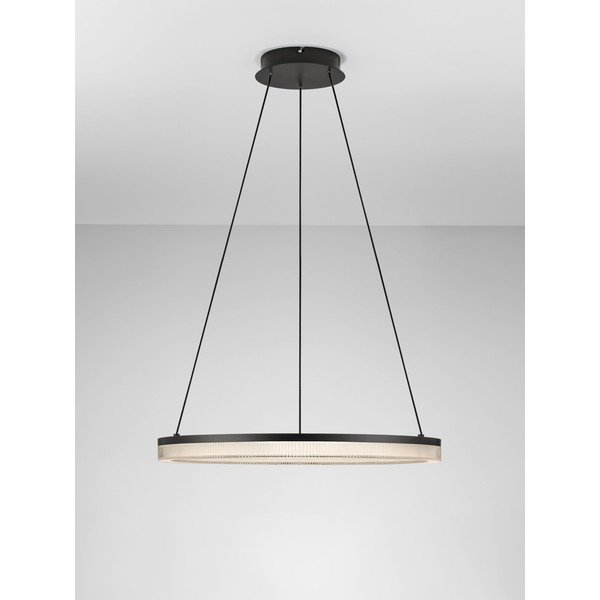 Matt fekete alumínium LED dimmelhető függőlámpa akrilüveg búrával ø 60 cm Lonela – Nova Luce-image-4