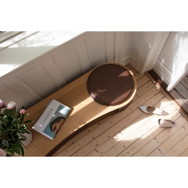 Barna-natúr színű TV-állvány tölgyfa dekorral 140x40 cm Audacious – UMAGE-image-1