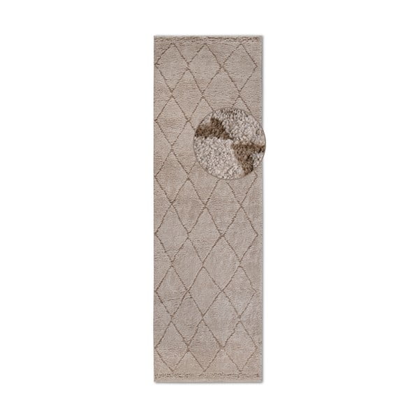 Bézs futószőnyeg 80x240 cm Perrotin Beige – Elle Decoration