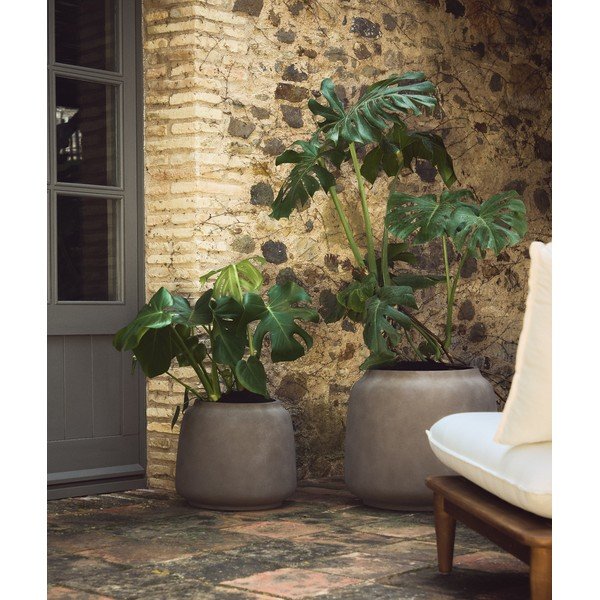 Beton kaspó ø 53 cm Lira – Kave Home-image-1