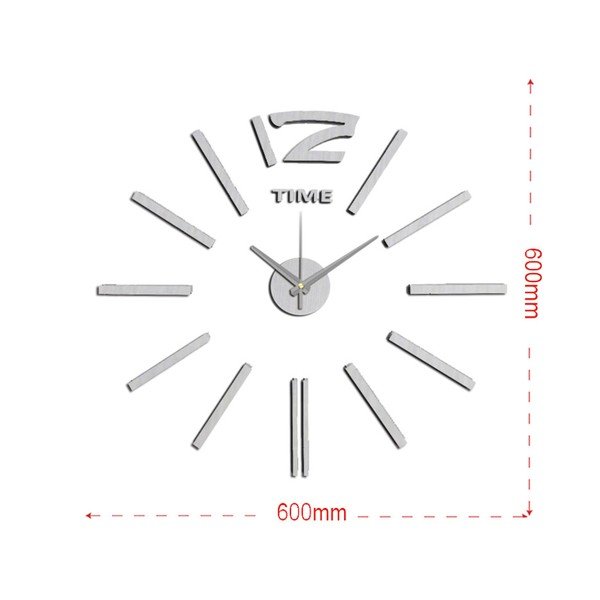 Time óra alakú falmatrica, ⌀ 60 cm - Mauro Ferretti-image-2