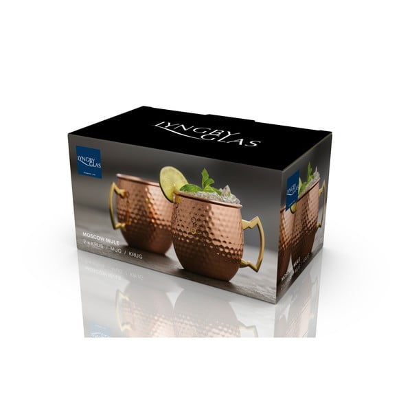 Rézszínű acél bögre szett 2 db-os 400 ml Moscow Mule – Lyngby Glas-image-4