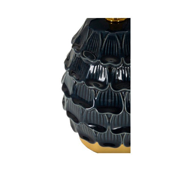 Kék kerámia asztali lámpa textil búrával (magasság 30,5 cm) Pigny – Mauro Ferretti-image-3