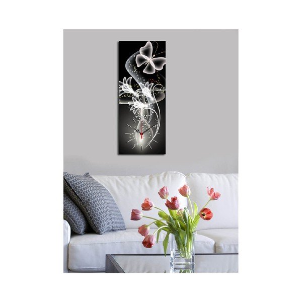 Motýl dekoratív falióra, 30 x 70 cm-image-2