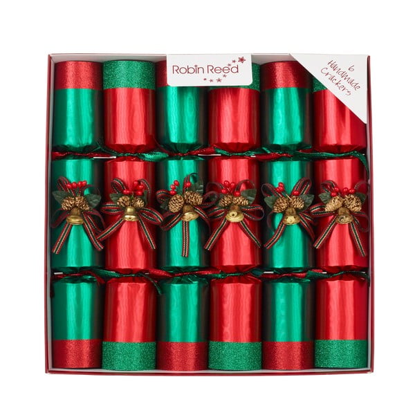 Karácsonyi cracker szett 6 db-os Ring O Bells Red – Robin Reed