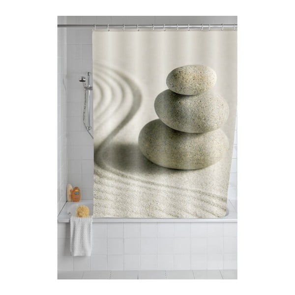 Sand szürke zuhanyfüggöny, 180 x 200 cm - Wenko-image-1