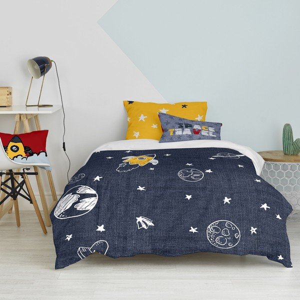 Egyszemélyes pamut gyerek ágyneműhuzat 140x200 cm Starspace – Mr. Fox-image-3