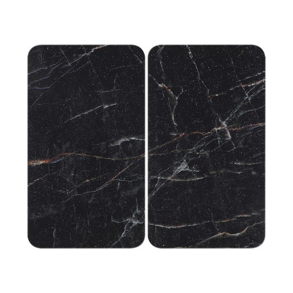 Edzett üveg tűzhely fedőlap szett 2 db-os 52x30 cm Abdeckplatte  – Wenko
