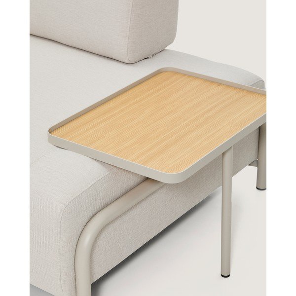 Bézs zsenília moduláris kanapé 220 cm Compo – Kave Home-image-1