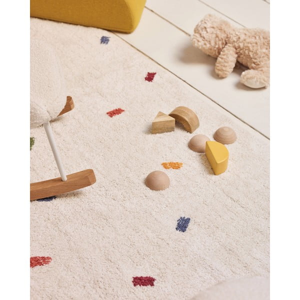 Krémszínű szőnyeg 150x200 cm Epifania – Kave Home-image-3