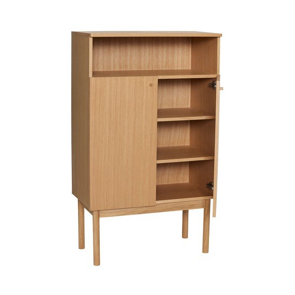 Natúr színű szekrény tölgyfa dekorral 80x135x42 cm Ulterior – Hübsch-image-4