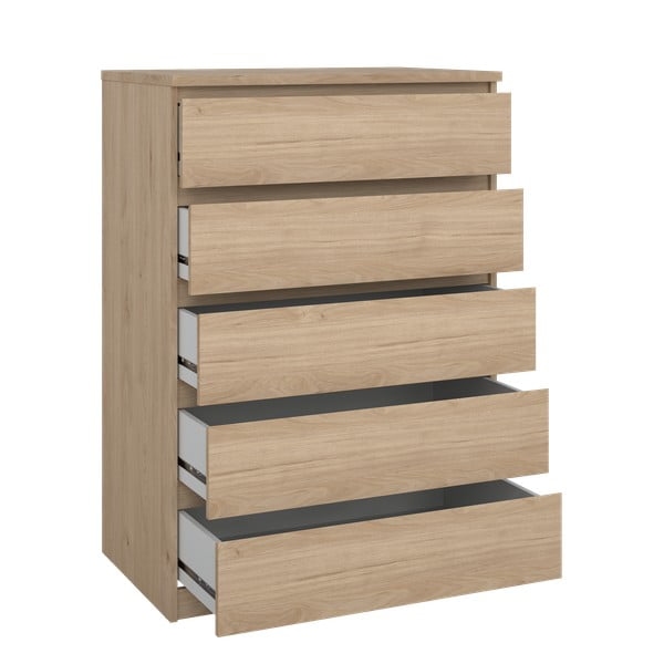 Natúr színű komód tölgyfa dekorral 77x111x50 cm Naia – Tvilum-image-3