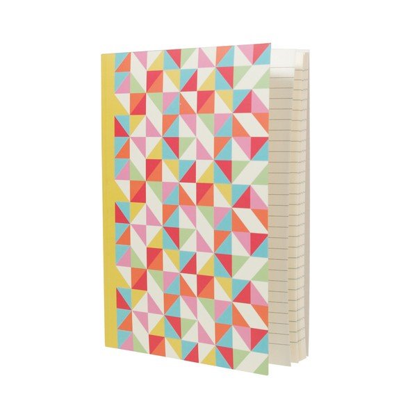 Multicolour Geometric jegyzetfüzet, A5 - Rex London-image-1