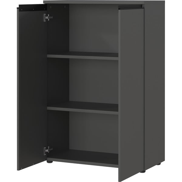 Antracitszürke szekrény 81x120 cm Bedano – Germania-image-3