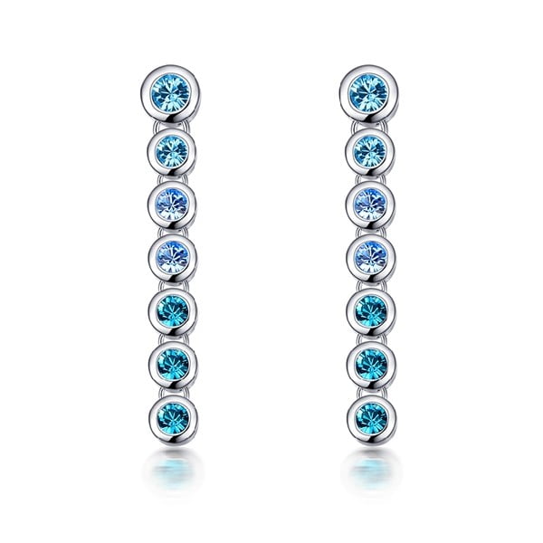 Drops fülbevaló kék kristályokkal - Swarovski Elements Crystals