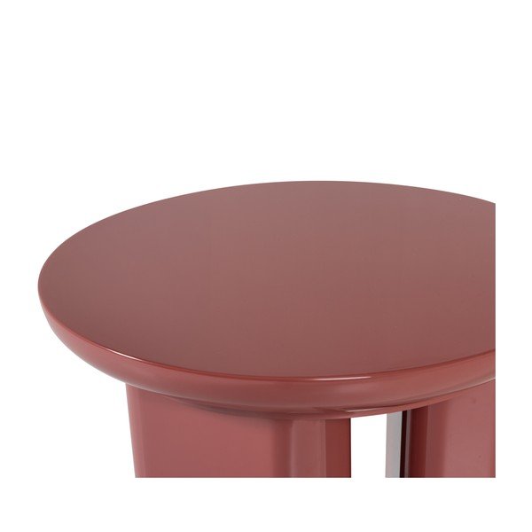 Fényes kerek tárolóasztal ø 40 cm Orivo – WOOOD-image-4