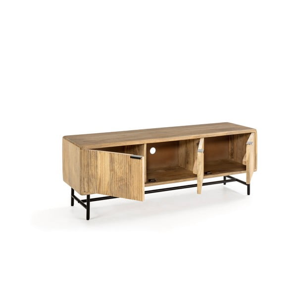 Natúr színű mangófa TV-állvány 145x50x40 cm Mundra – MOME-image-4