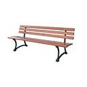 Natúr színű tömörfa kerti pad – Rojaplast